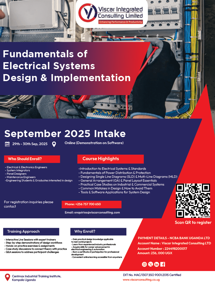 UGANDA PROGRAM FLYER VISCAR ELECTRICAL SYSTEMS DESIGN 3